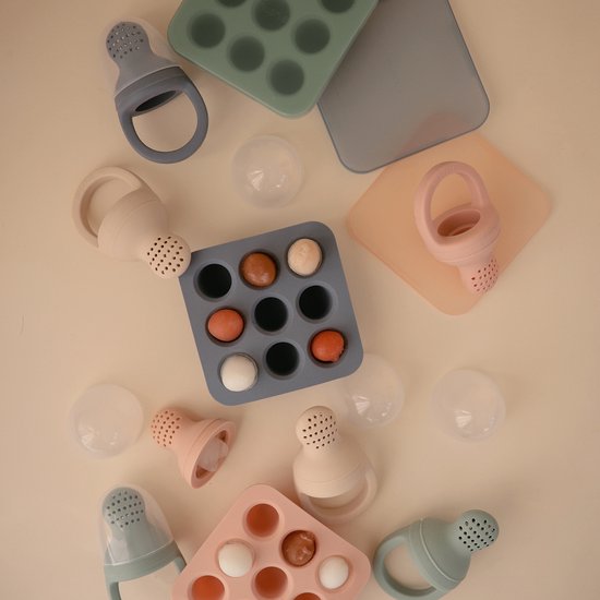 Mushie Fresh Food Diepvries Tray - Cambridge Blue van Mushie — afbeelding 2