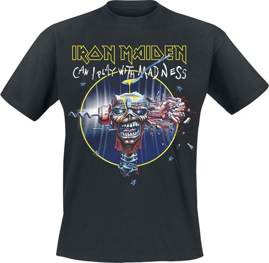 Iron Maiden Can I play with madness Heren T-shirt - zwart - M