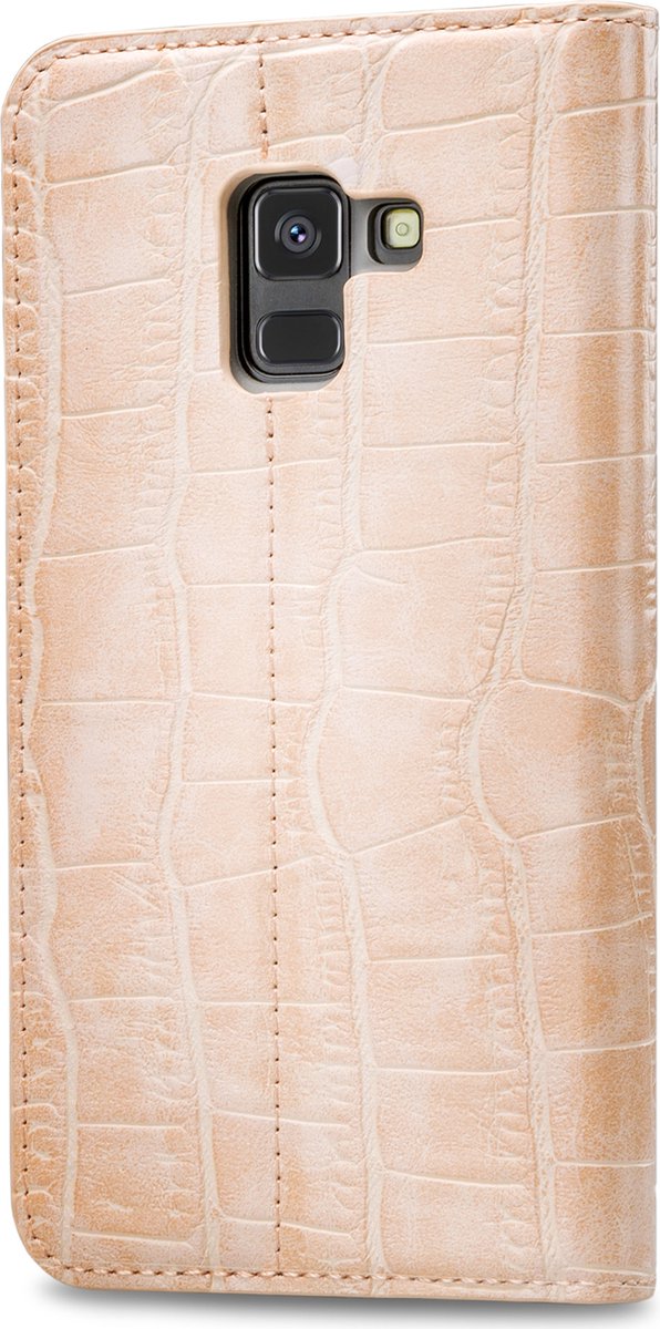 Mobilize Premium Gelly Book Case Samsung Galaxy A8 2018 Alligator Coral Pink