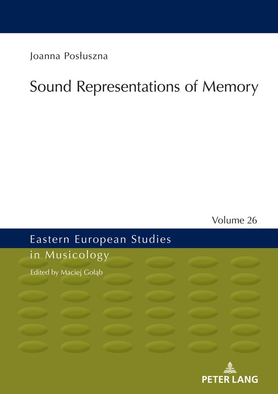 Eastern European Studies in Musicology- Sound Representation ... - cover