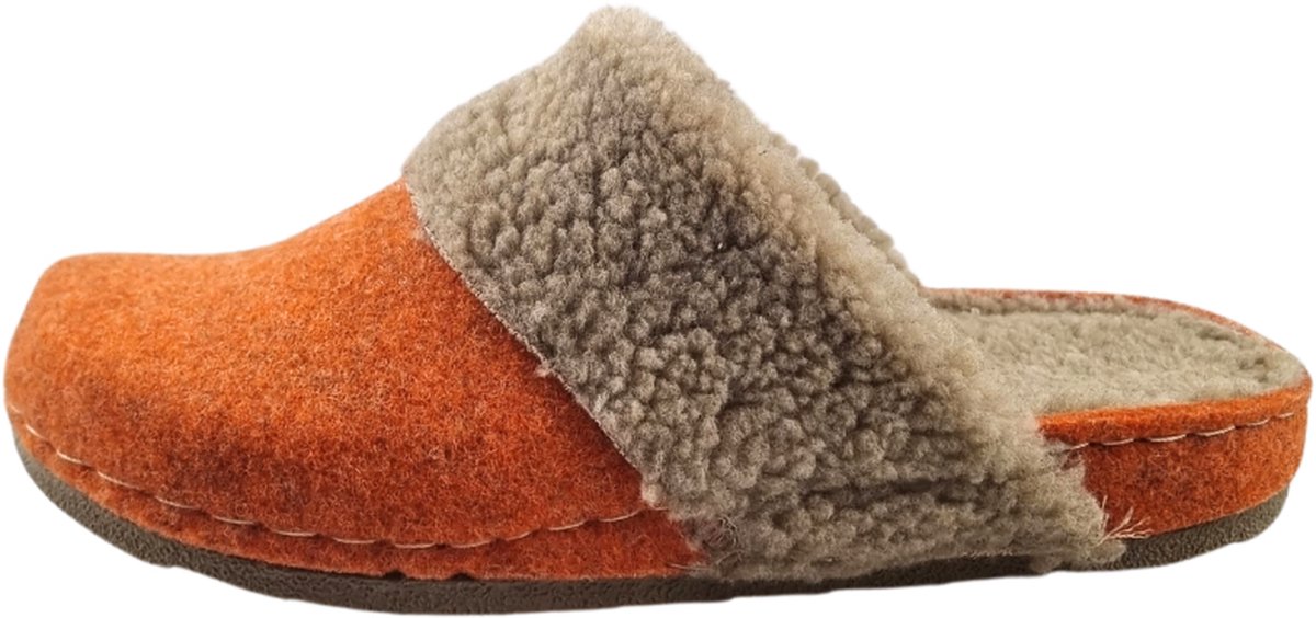 Instapper winterklompen oranje - maat 38