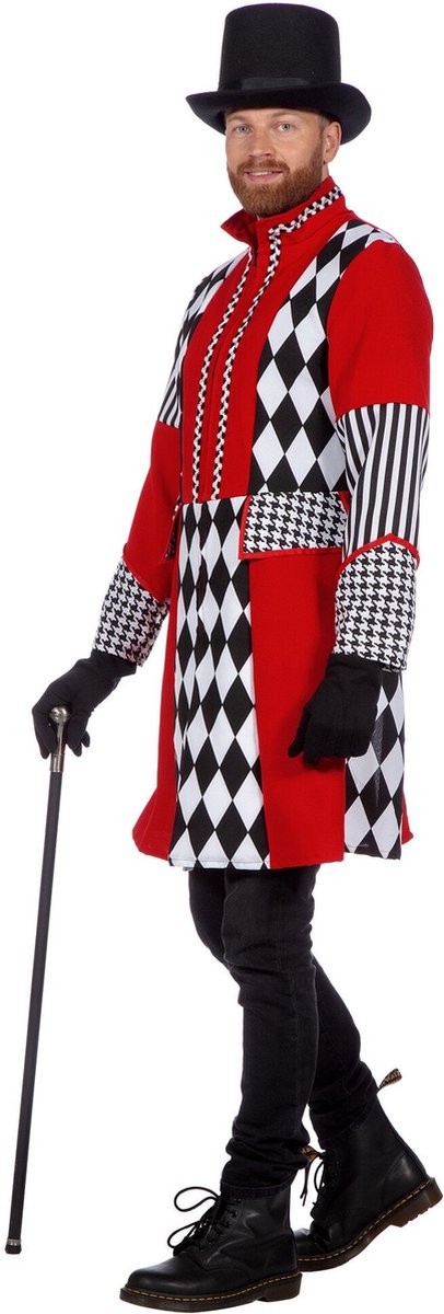 Jas Ruiten rood/wit/zwart Heren Premium - Maat M