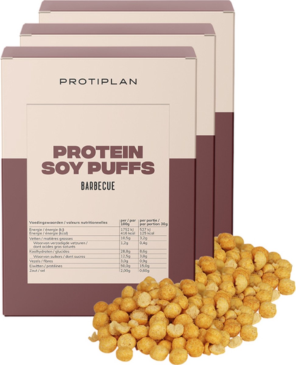Goedkoopste Protiplan | Borrelnoten Barbecue (BBQ) | 3 stuks | 3 x 5 x 30 gram | Low carb snack | Snel afvallen zonder hongergevoel!
