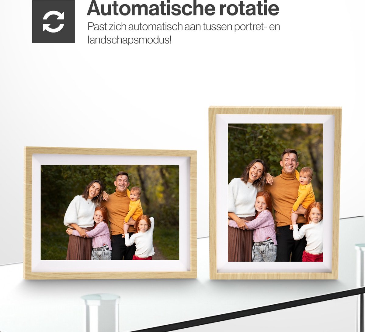 CoolFule Digitale Fotolijst - 10.1 Inch - WiFi - 16GB Opslag - afbeelding 2