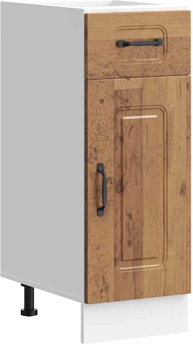 vidaXL Onderkast - Kalmar - bewerkt - hout - oud - houtkleurig oud hout