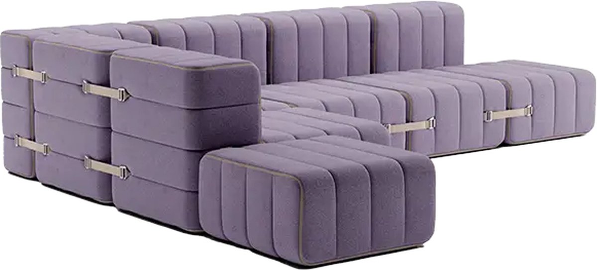 ambivalenz modulaire bank curt – 12 modules – dama - lila