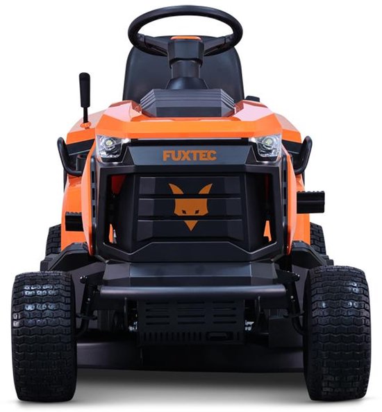 FUXTEC FX-RMT92A zitmaaier met 92 cm maaibreedte, 452cc motor, hydrostatische transmissie, grasopvangbak van 280 liter, 6-standen maaihoogteverstelling van Merkloos	 — afbeelding 2