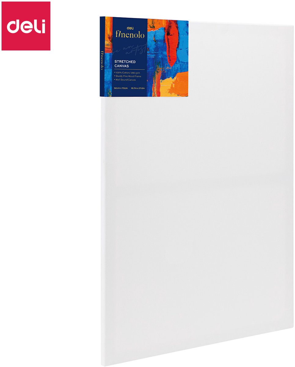 Schildersdoek Deli wit 60x80cm