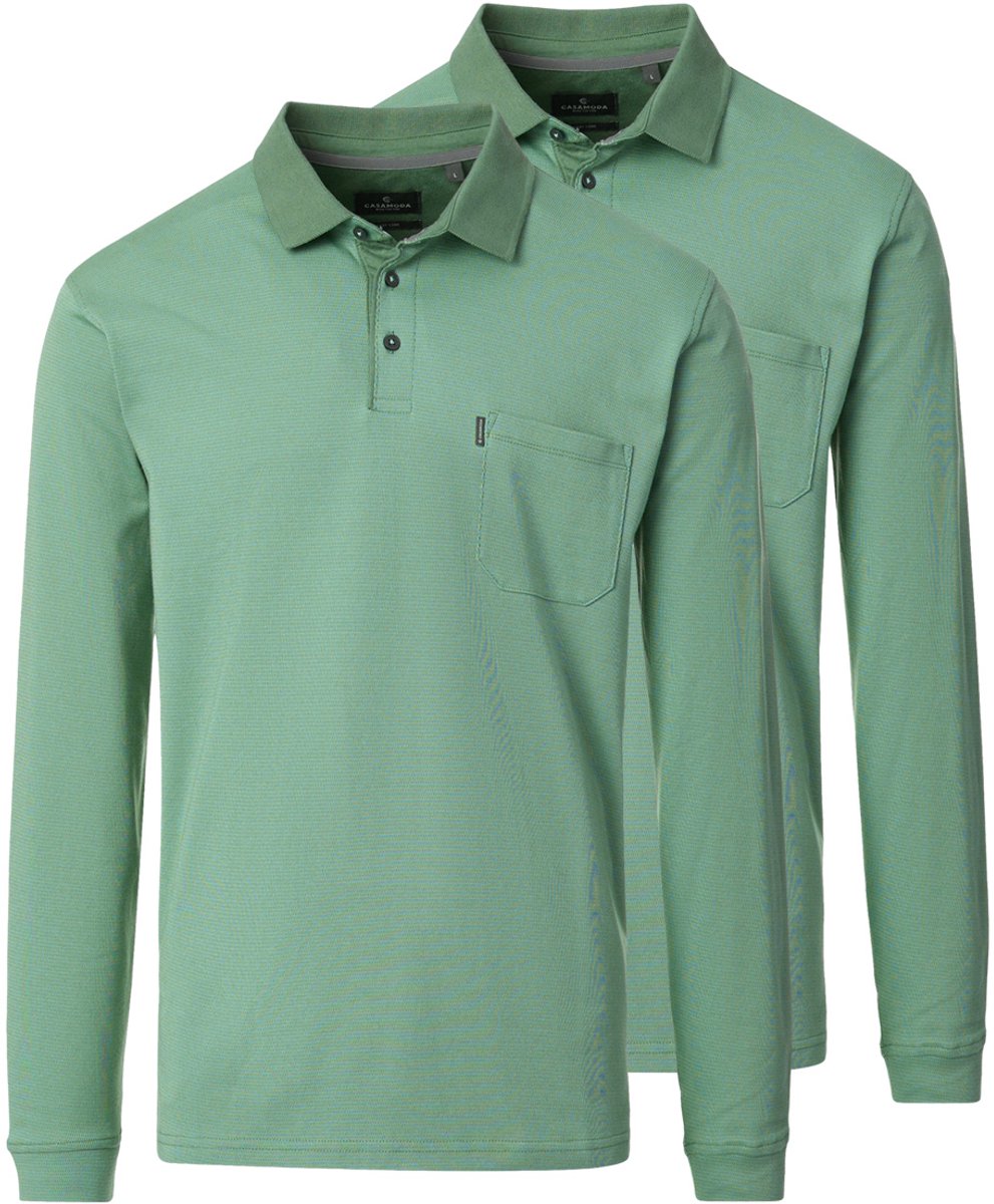 CASAMODA Heren poloshirt 2 pack Basic