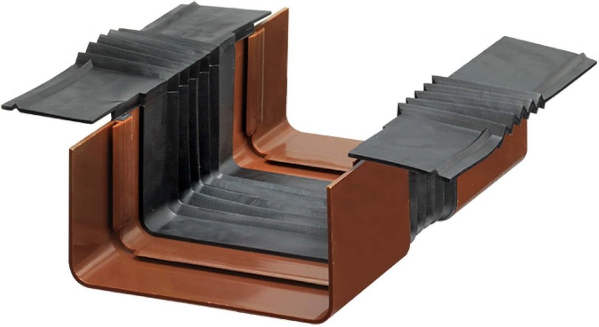 Doosvormige goot connector voor carport dakgoot 21cm