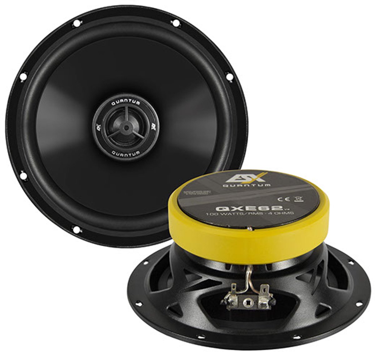 ESX Quantum QXE62 v2 - 2 Weg coax speakers - 16.5 cm - 100 Watt RMS