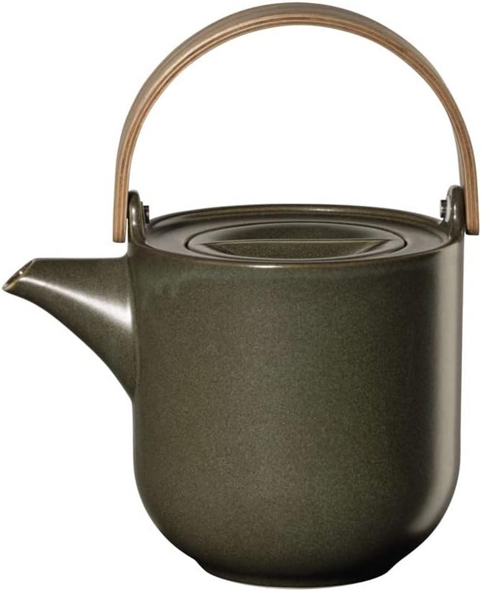 Porseleinen theepot 1000 ml - groen