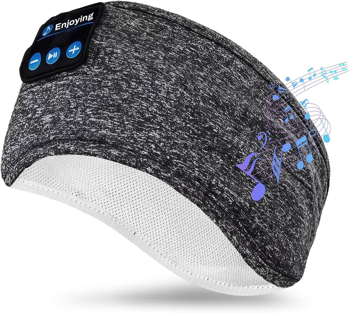 Bluetooth Slaap Headband met Dunne Speakers voor Zijslapers en Sport