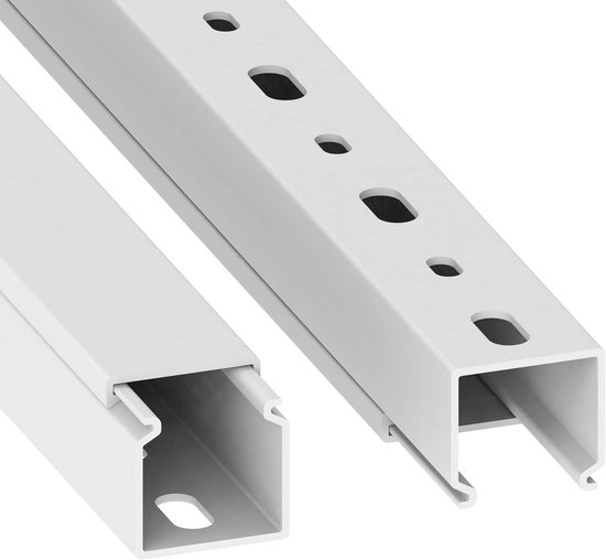 Kabelgoot 25 x 25 mm 4 x 1 meter wit | bol