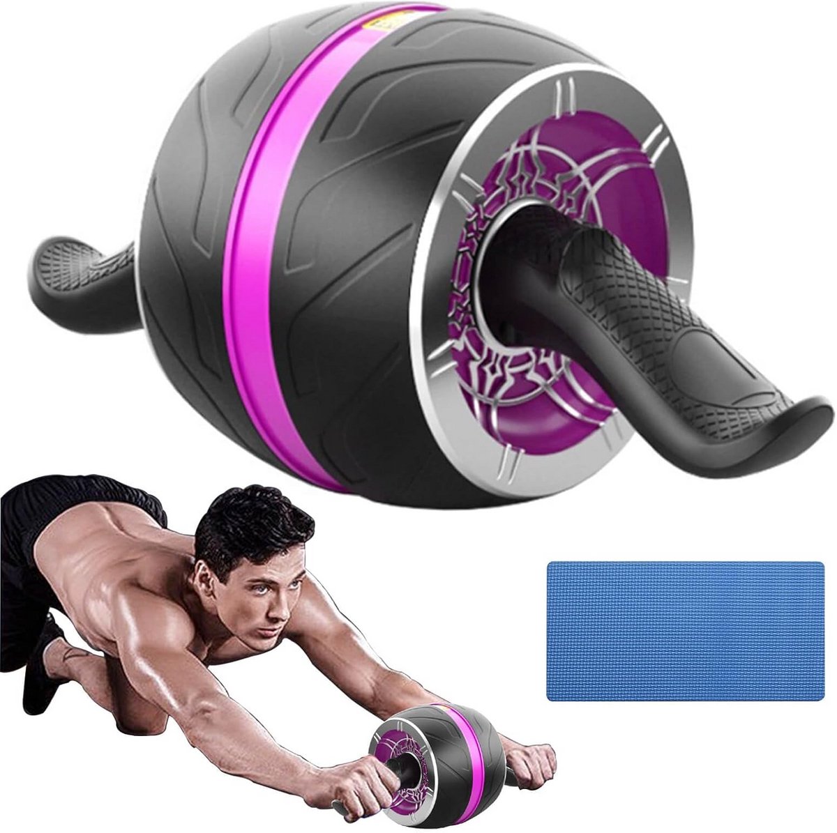 Automatische Ab Wheel Roller voor Core Krachttraining en Buikspieroefeningen