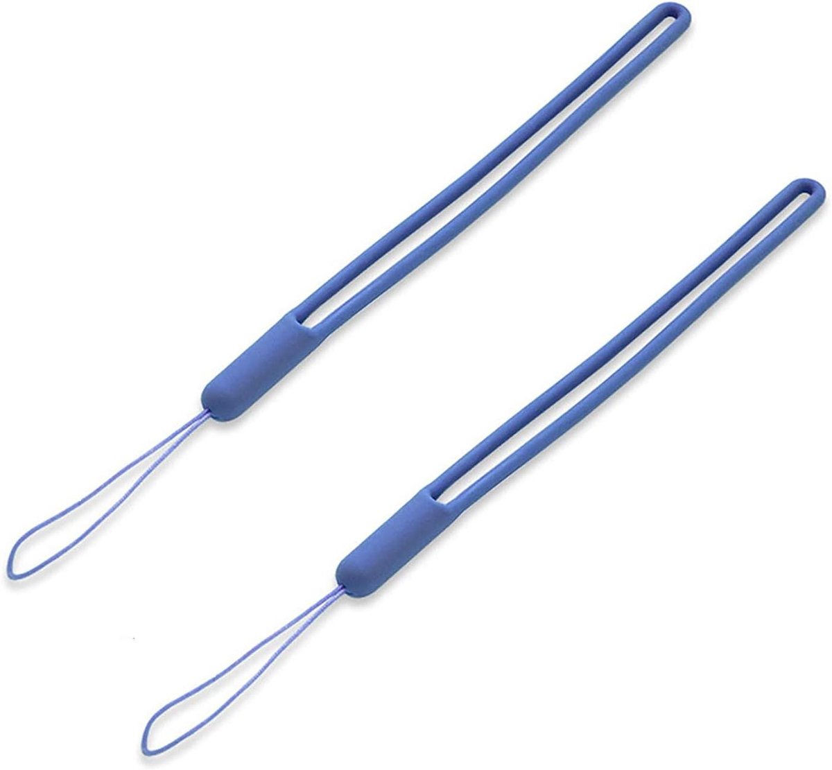 Verstelbare Siliconen Polsband Lanyard in Donkerblauw - Ideale Draagkoord voor Mobiele Telefoon, USB Flash Drive en Mini Camera - Waterdicht en Kleurrijk.