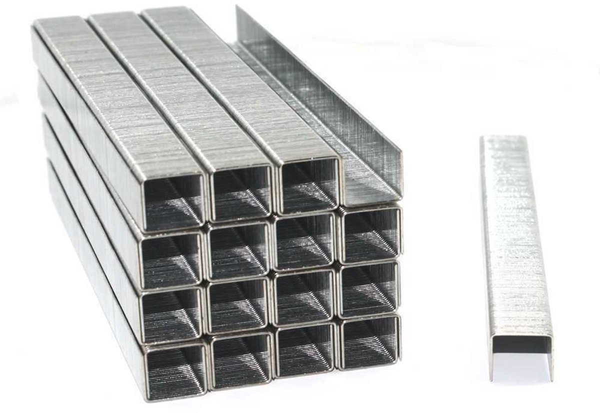 10000 Heftige Nietjes - Type 53 - 8mm Lengte - Verzinkt Metaal
