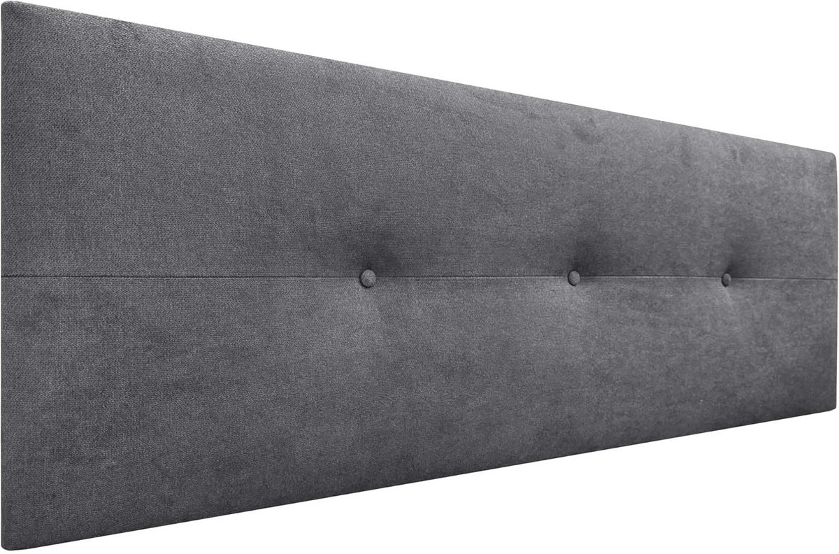 Luxe Gestoffeerd Hoofdbord Dubbel of Enkel Bed - Hoogwaardig Velvet en Kunstleer - Verschi