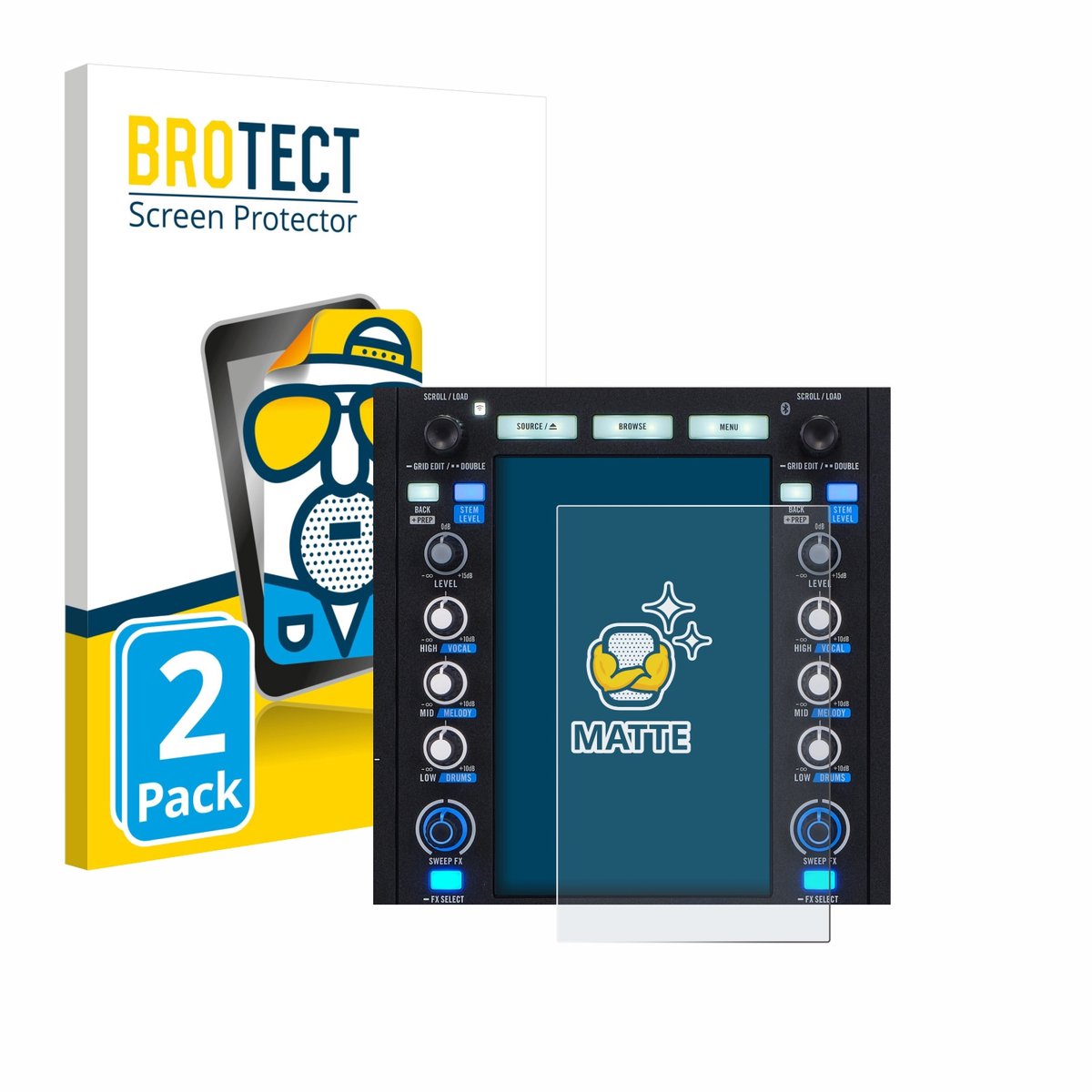 BROTECT - Screenprotector voor Rane System One - Folie Beschermfolie matte 2 Stuks