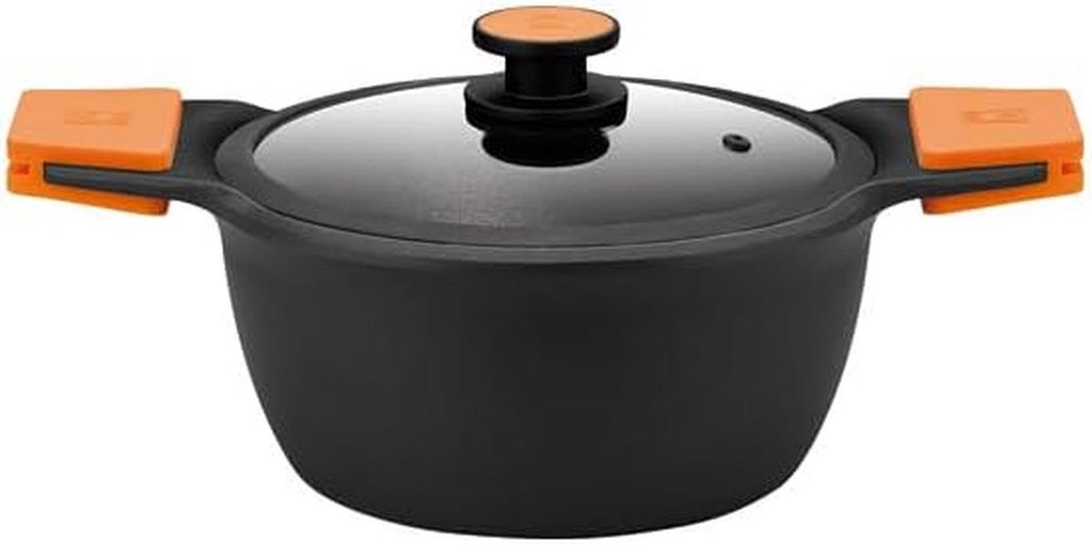 Koekenpan met Antiaanbaklaag Ø 24 cm met Deksel - Geschikt voor Inductie