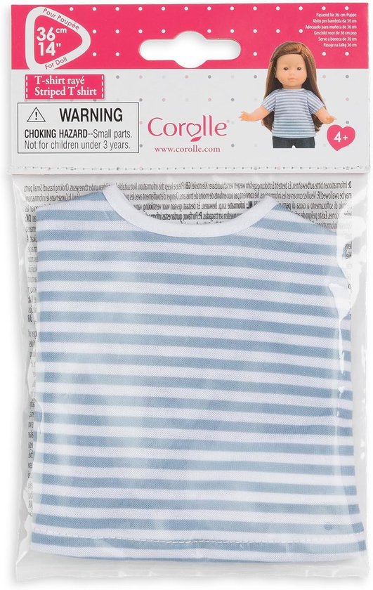 Gestreept T-shirt voor Poppen (36 cm) - Poppenkleding — afbeelding 3