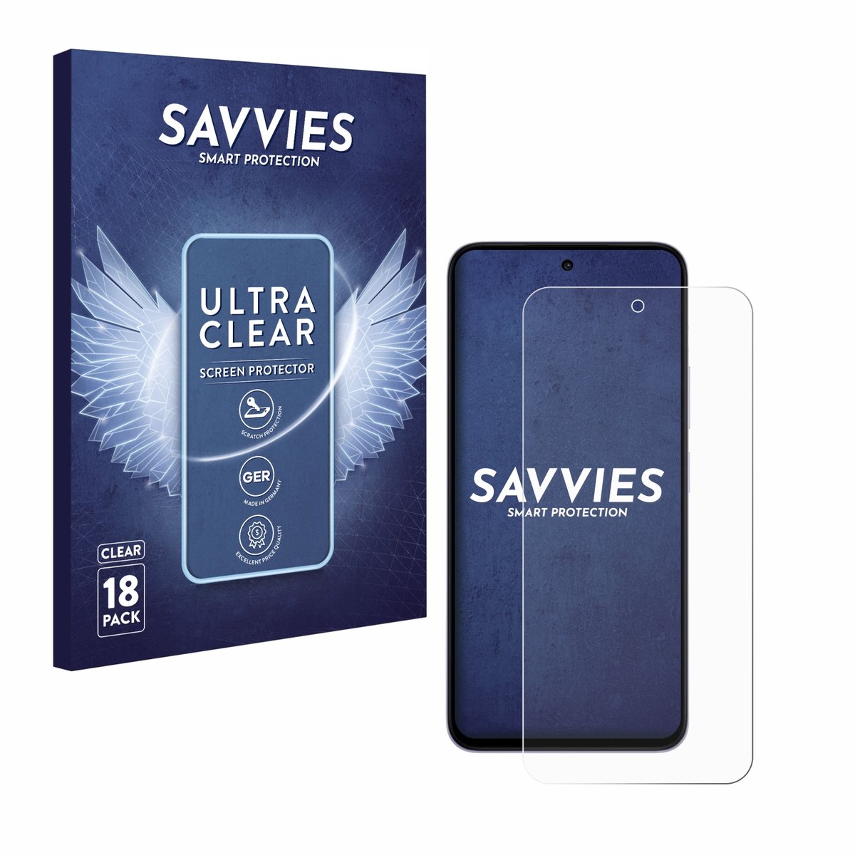 Savvies - Screenprotector voor Xiaomi Redmi 15 - Folie Beschermfolie transparant 18 Stuks