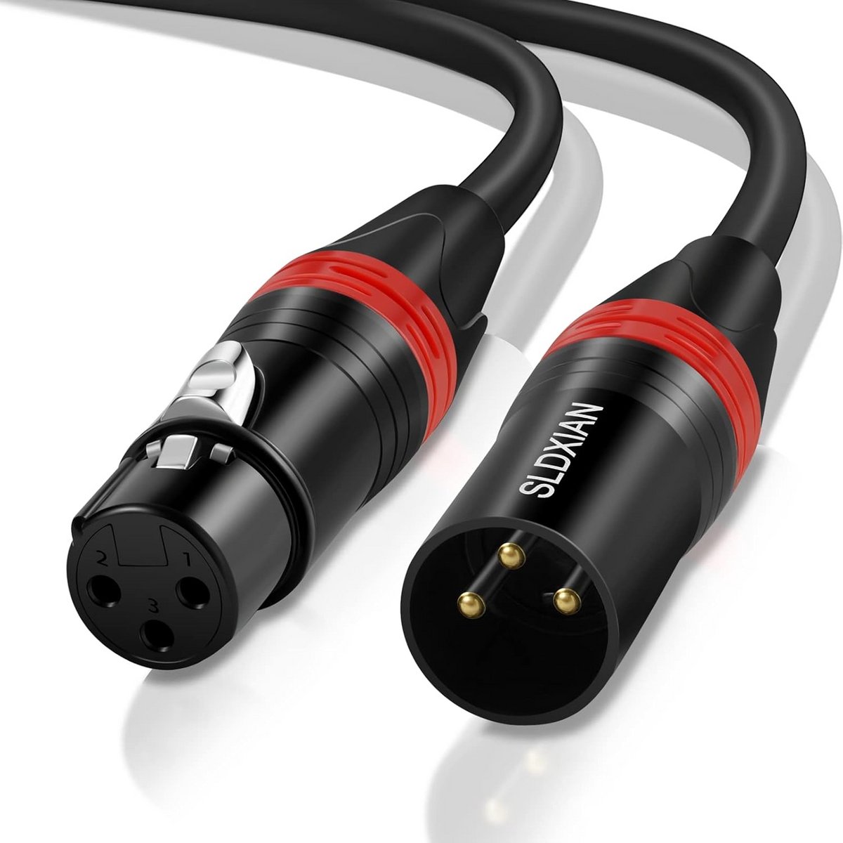 XLR Verlengkabels Man naar Vrouw voor Microfoon, Mixer en Luidspreker (5 Meter)