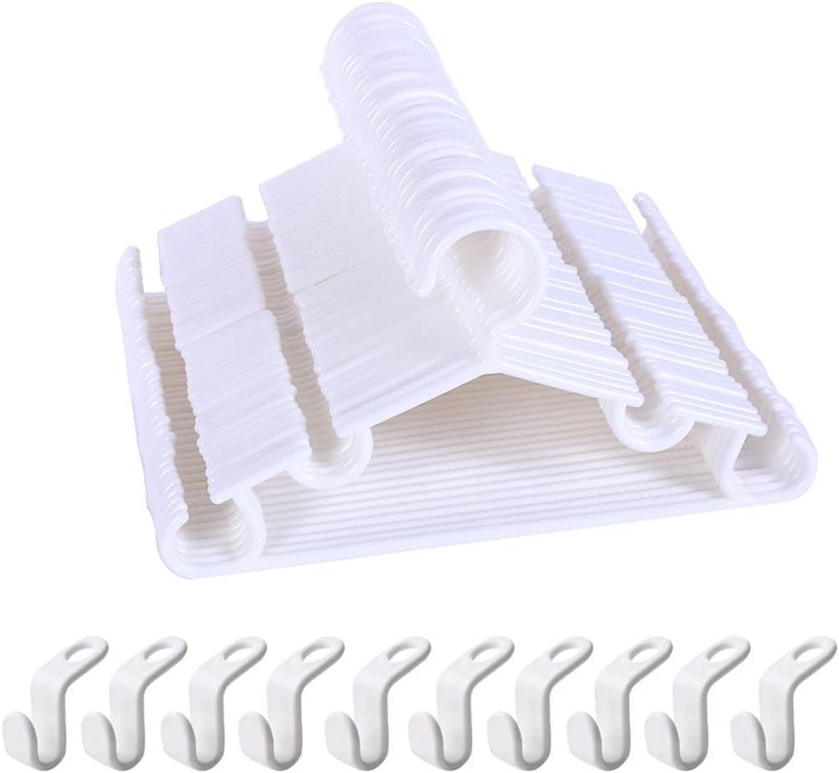 27 cm set van 40 anti-slip houten hangers voor babykleding