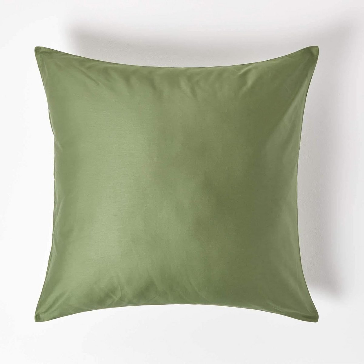 Set van 2 Groene Euro Kussenslopen 80x80 cm van Biologisch Katoen met Rits