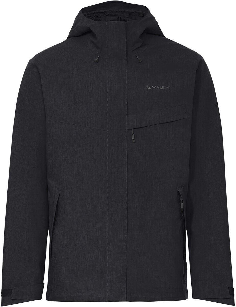 VAUDE Rosemoor Jacket II Hardshell Jas Heren Outdoor Sportjassen Waterdicht Winddicht Hardshell Hooded Regular fit Zwart