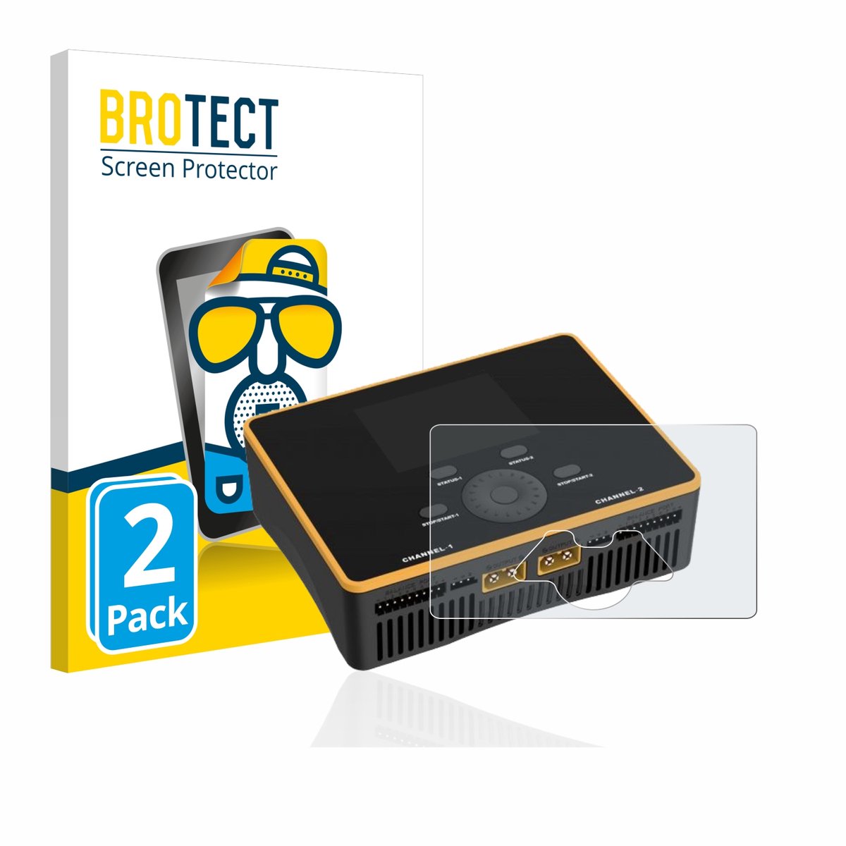 BROTECT - Screenprotector voor Junsi iCharger DX8 Duo - Folie Beschermfolie matte 2 Stuks