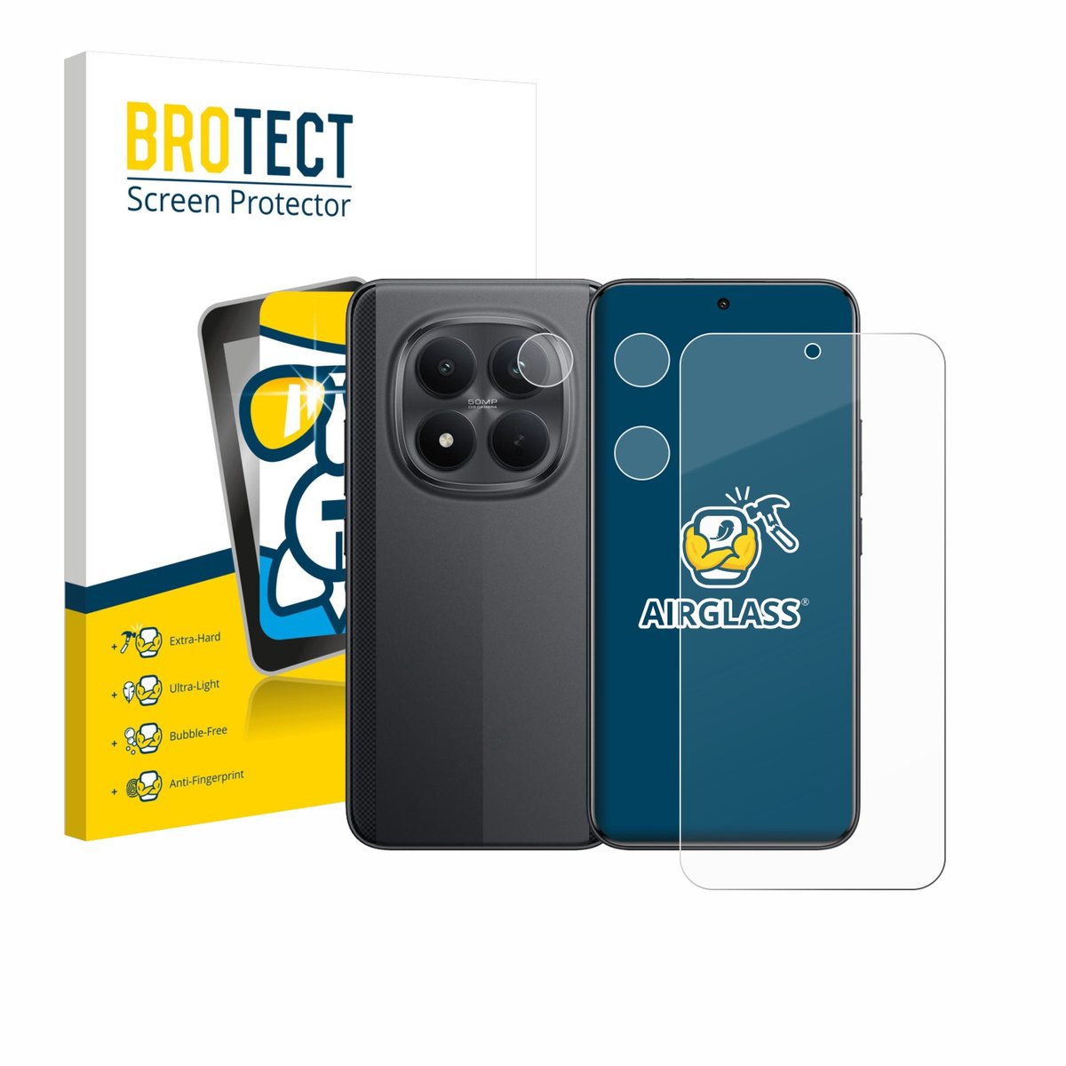 Screenprotector voor Xiaomi Poco M8 Pro (Voor+Camera) Beschermglas transparant