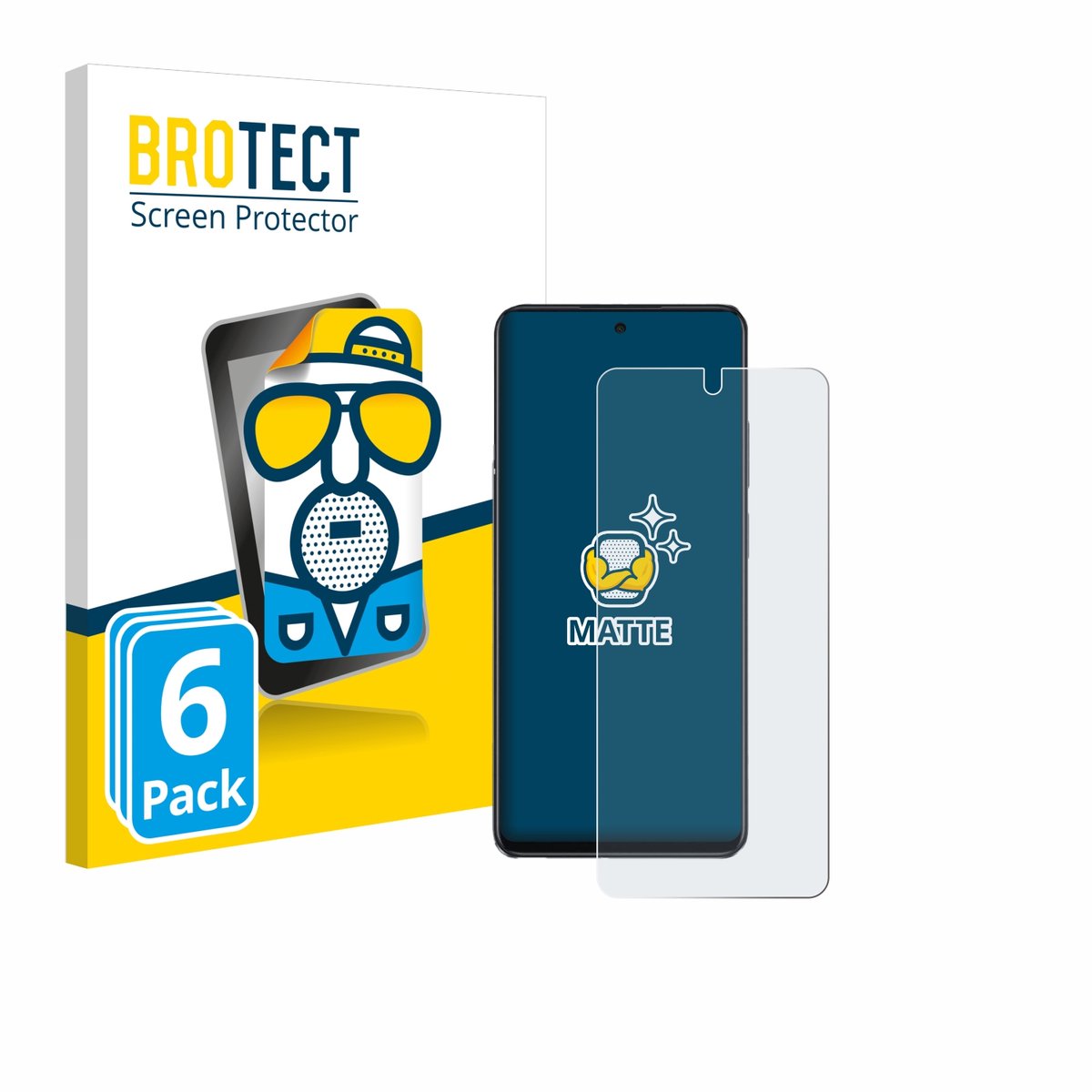 BROTECT - Screenprotector voor Oppo A40 - Folie Beschermfolie matte 6 Stuks