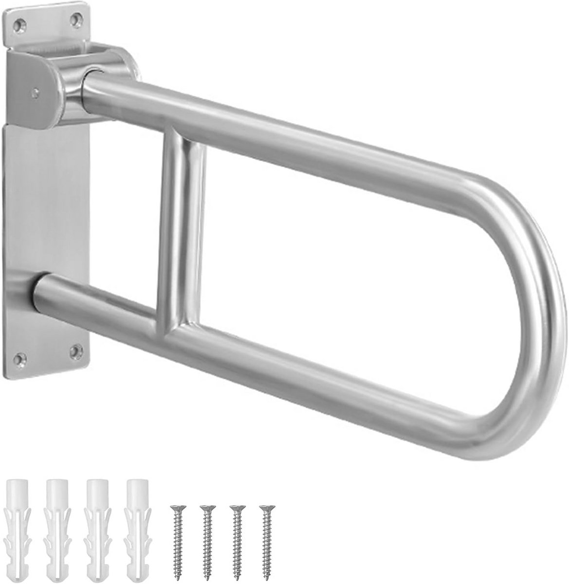 Opvouwbare Wandsteungreep 60cm RVS voor Toilet en Douche