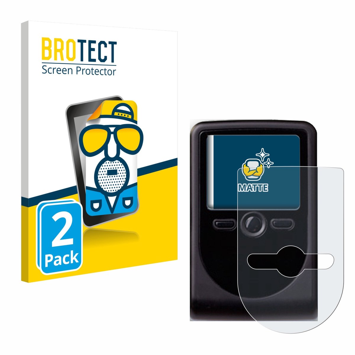 BROTECT - Screenprotector voor OneSpan DigiPass 760 - Folie Beschermfolie matte 2 Stuks
