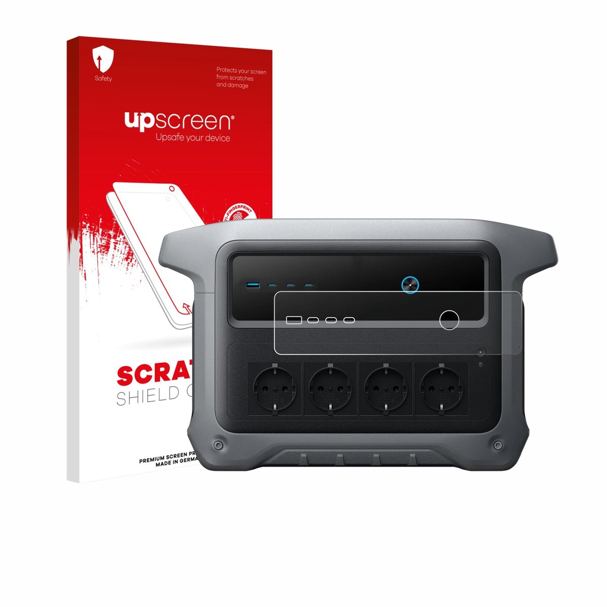 upscreen - Screenprotector voor Anker SOLIX C1000 Gen 2 - Folie Beschermfolie transparant