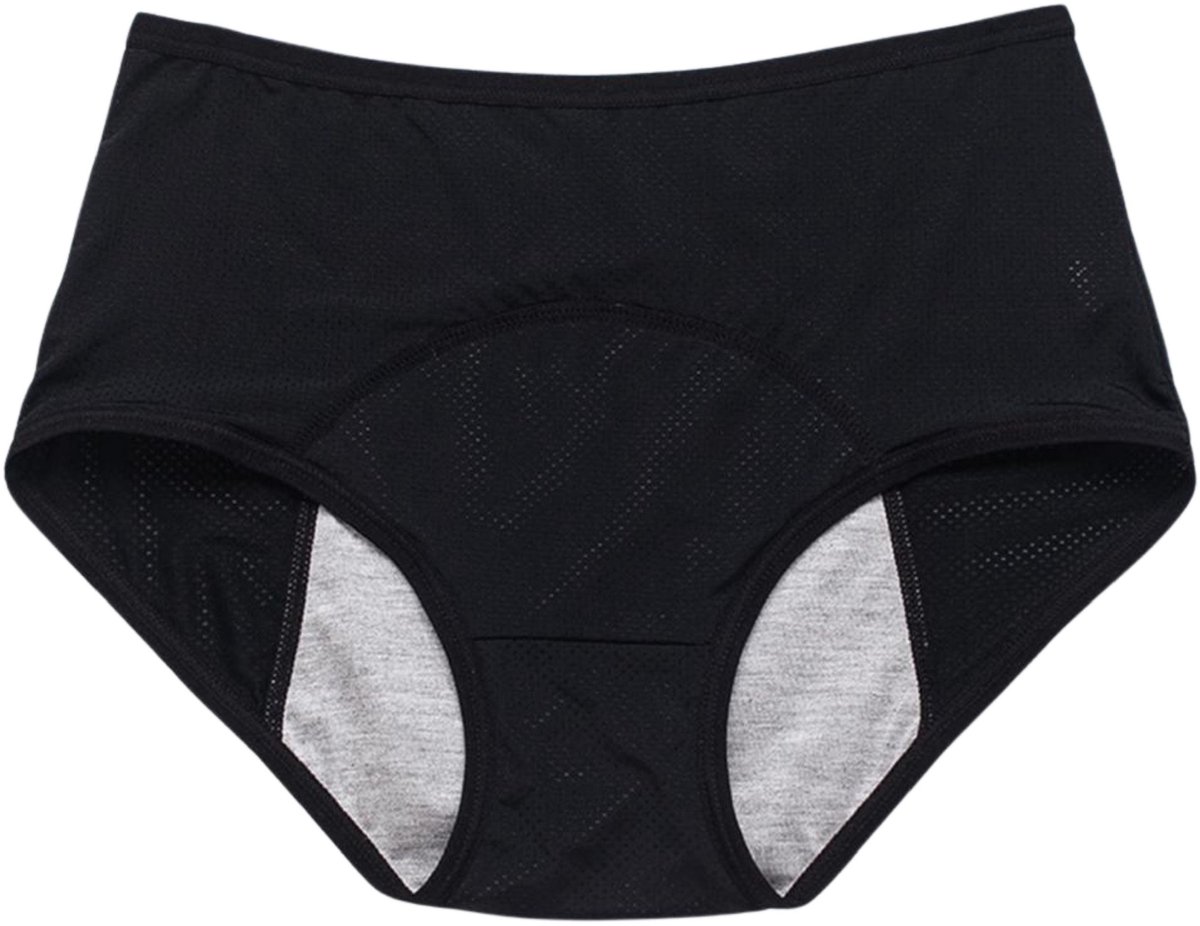 Merkloos Serie - Menstruatieondergoed - 6XL - Zwart - Hoogabsorberend