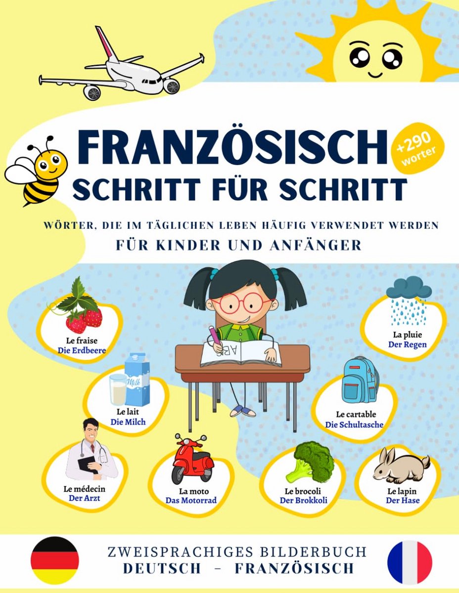 Frans Woordenboek Kinderen - Beeldwoordenboek Dagelijks - Nieuwe Taal Leren - Thematisch Ingedeeld - A4 Formaat