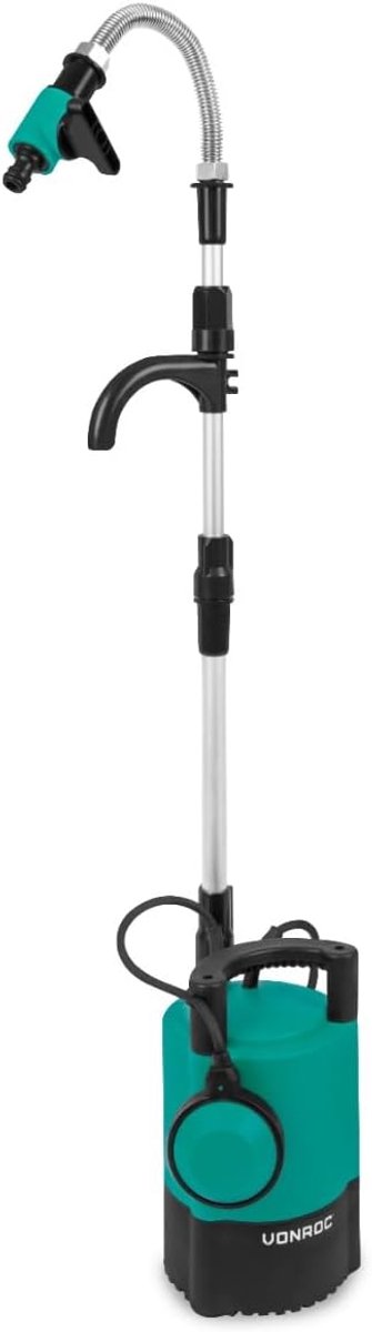 Regentonpomp - Waterpomp Tuin - Tuin Besproeien - Droogloopbeveiliging Vlotter - 5200 L/u - Turkoois