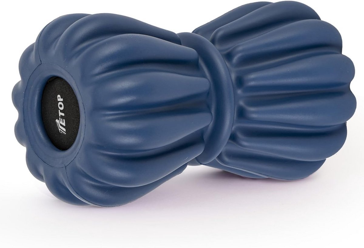 Dubbele Massagebal - Pinda Bal - Spierherstel - Compact Ontwerp - 16 cm Lengte - Blauw