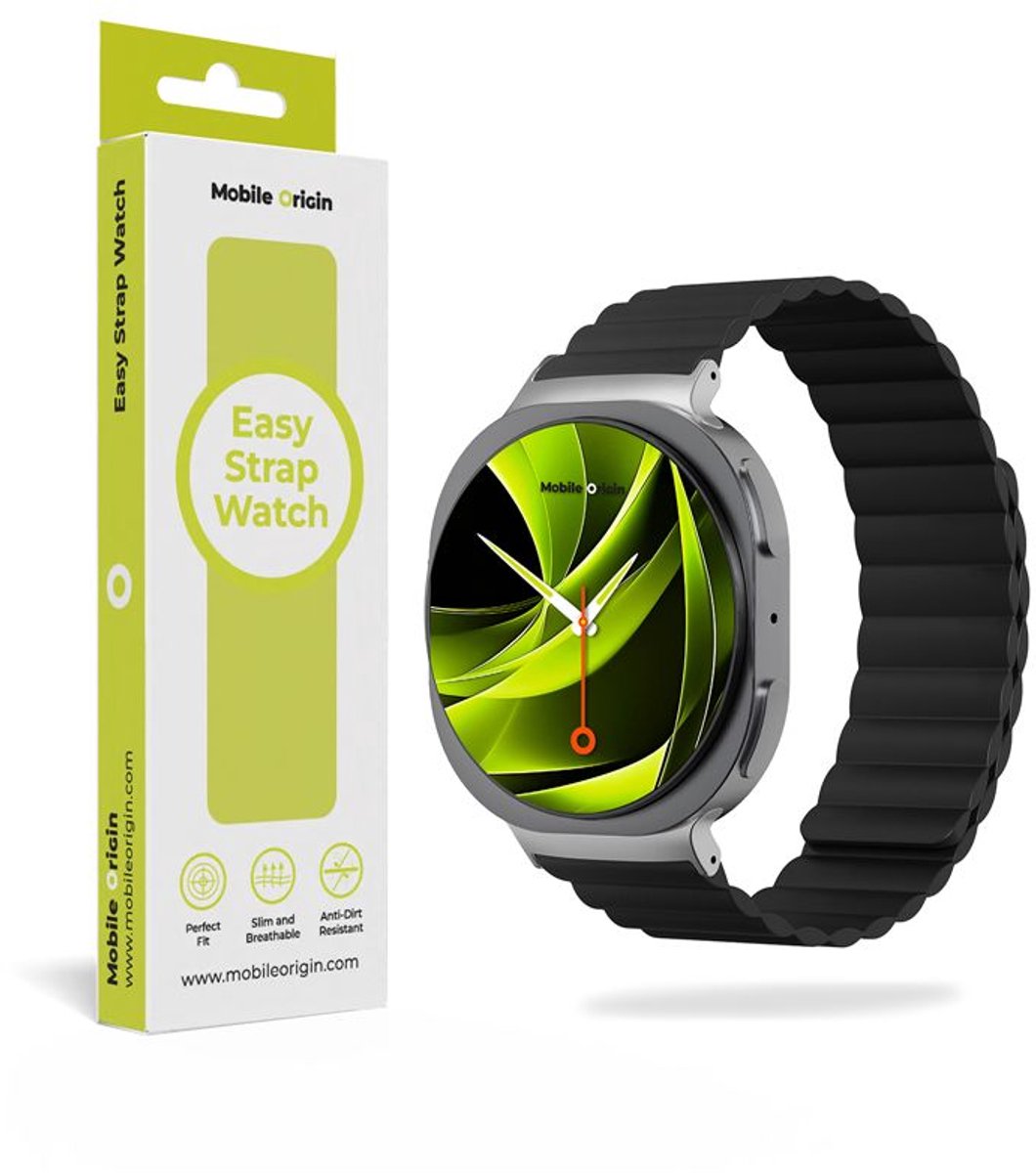 Mobile Origin Easy Strap Magnetic Galaxy Watch 8 Zwart