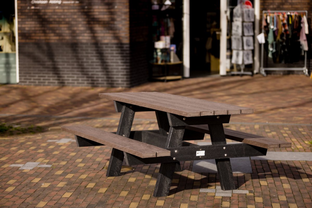 Rockwood® Picknicktafel Zwaar Kunststof - Quartz Brown - (154kg) 1.80m