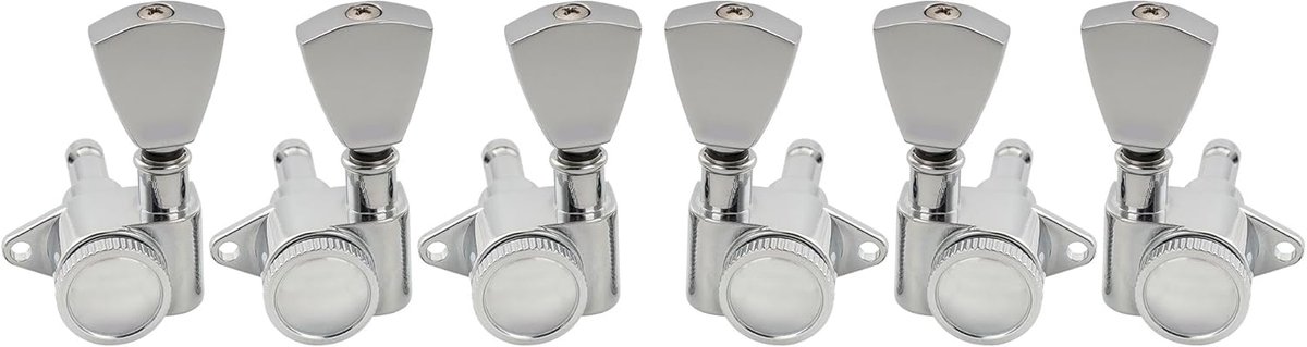 Gitaar Stemmechanieken - Locking Tuners - Gitaar Stemmen - 18:1 Ratio - Set van 6 - Chroom