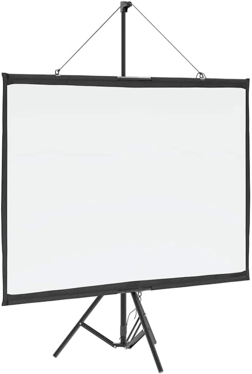 Projectiescherm Statief - Film Scherm - Thuisbioscoop Presentatie - Draagbaar Opvouwbaar - 72 Inch 4:3 - Wit