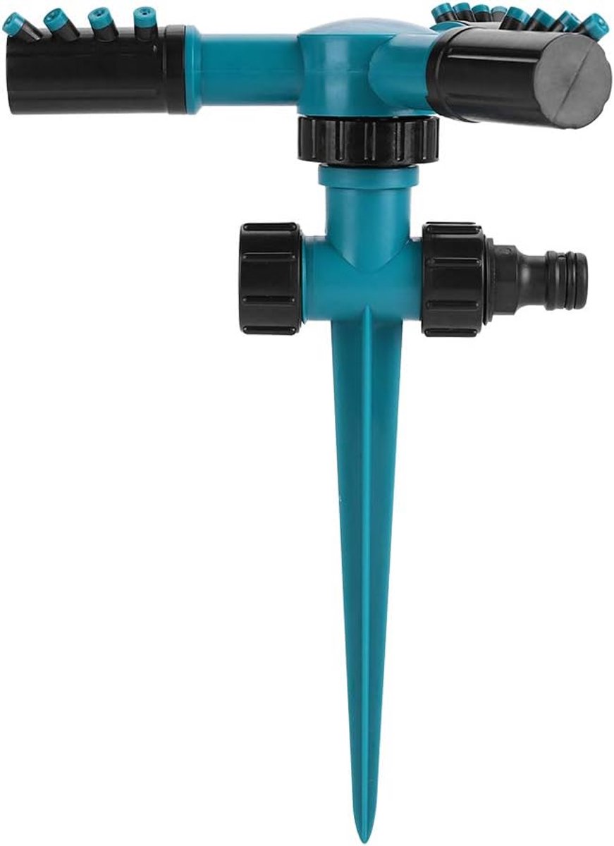Gazon Sprong - Bewateringshulp - Efficiënt Besproeien - 360 Graden Draaibaar - 23.5 x 12 x 9.7 cm - Groen Zwart