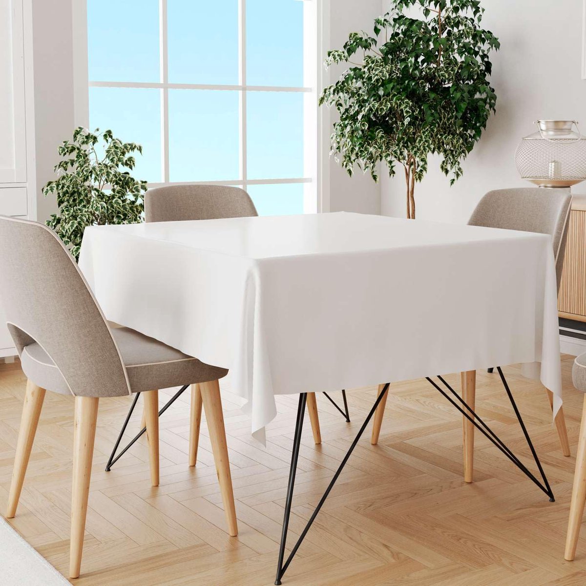 Cosy Home & Living - Wit Tafelkleed - 140x240 cm - Elegante Decoratie - Hoge Kwaliteit