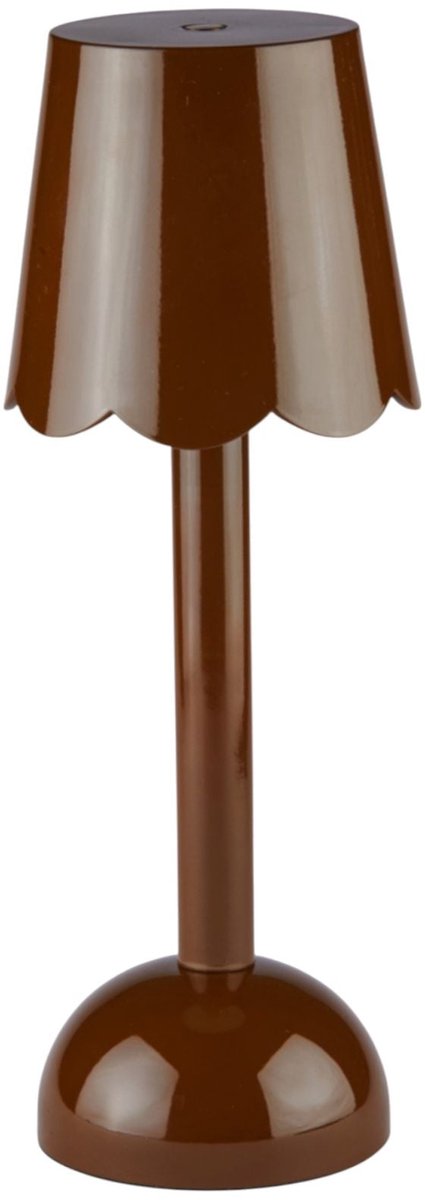 Addison Ross - Scallop LED tafellamp 28cm Chocolate - Tafellampen