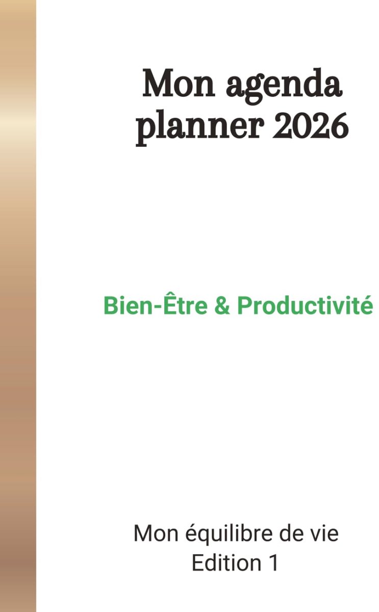 Agenda Planner - Productiviteitsplanner - Persoonlijke Organisatie - Holistische Benadering - 26 x 18 cm