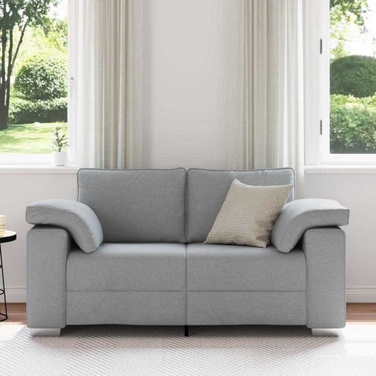 vidaXL - Love - Siège - Gris clair - 120 - cm - Tissu