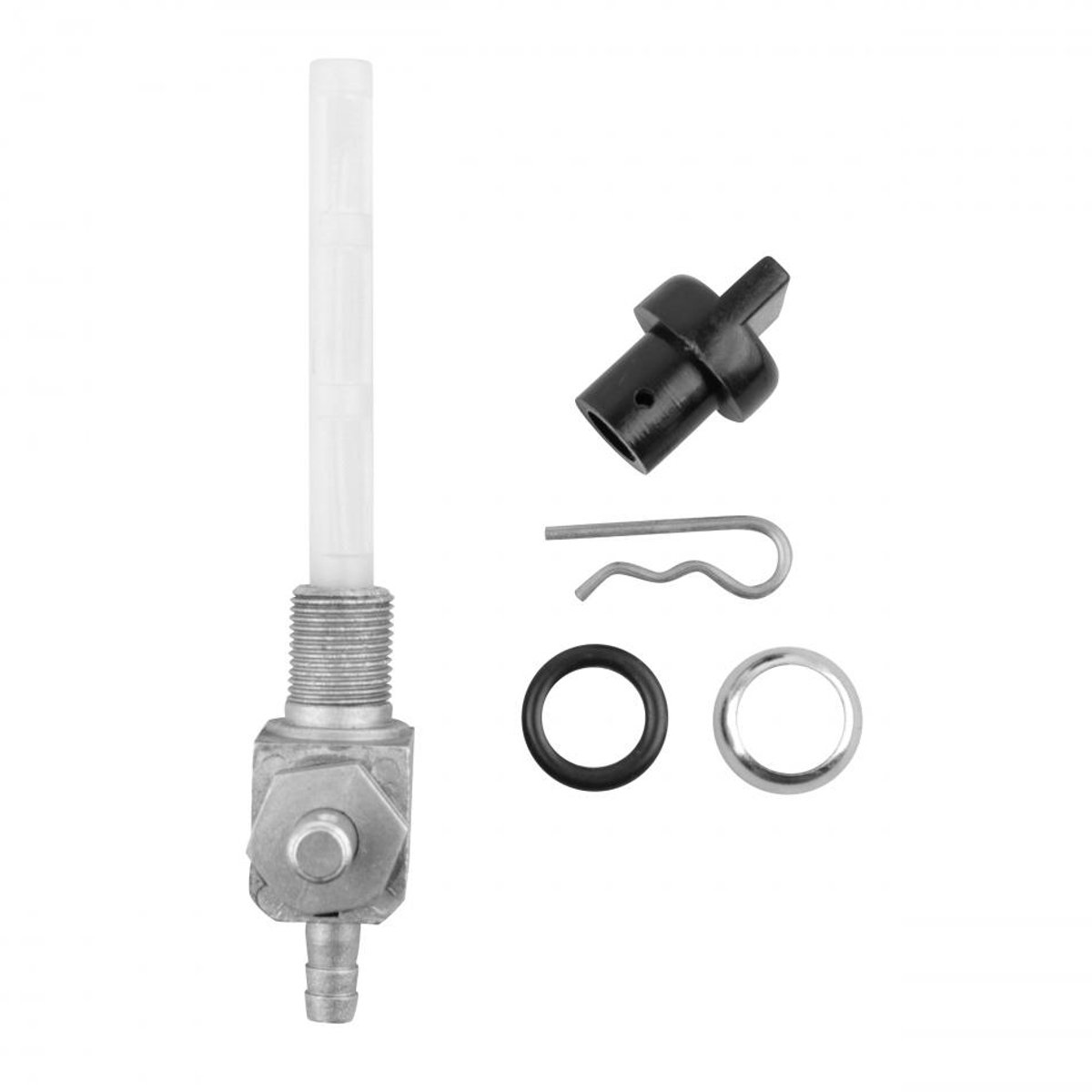 Robinet de réservoir d'essence pour mobylette Peugeot 103 M12x1.00 sortie droite